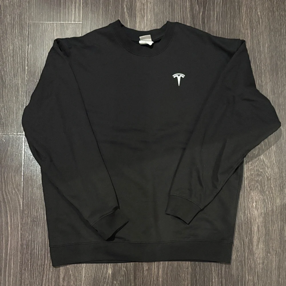 Tesla Black Crewneck Sweater - Picture 1 of 5